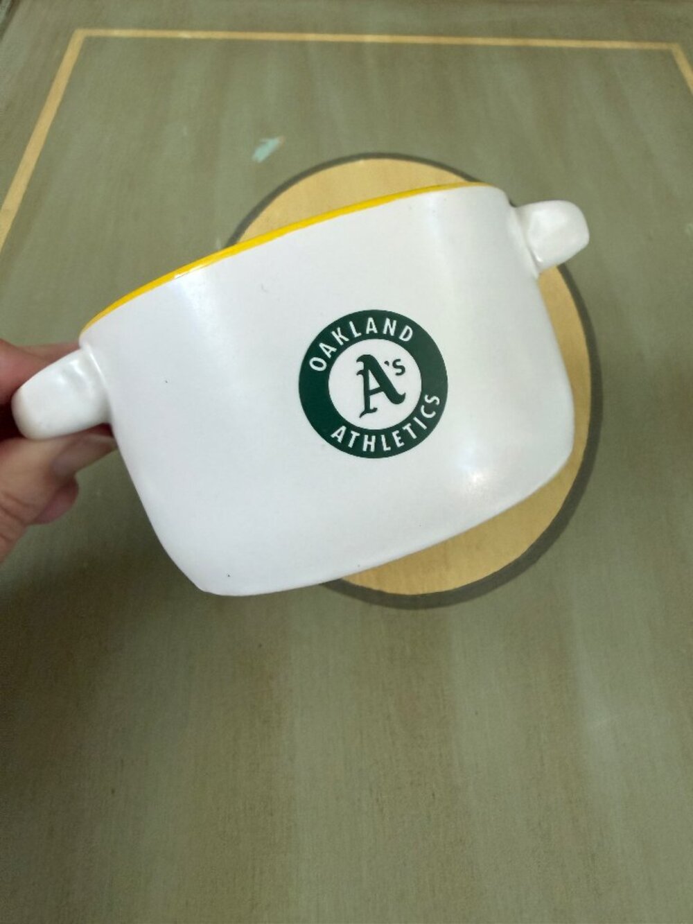 Oakland A's - Oakland Athletics White Ceramic Bowl for Soup or Chili